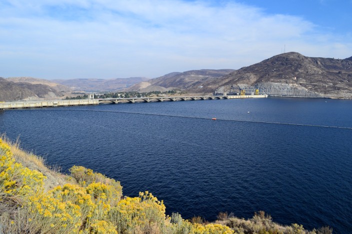 Backside of Grand Coulee Dam